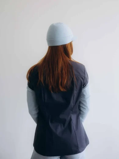 Dámske oblečenie dvojset RAGBBORG bledotyrkysový – zadný pohľad.