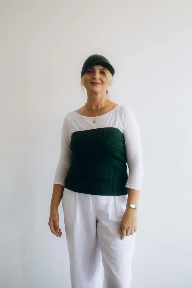 Dámske oblečenie dvojset MAGNHILD tmavozelený – čiapka a driekovník TATTJA.