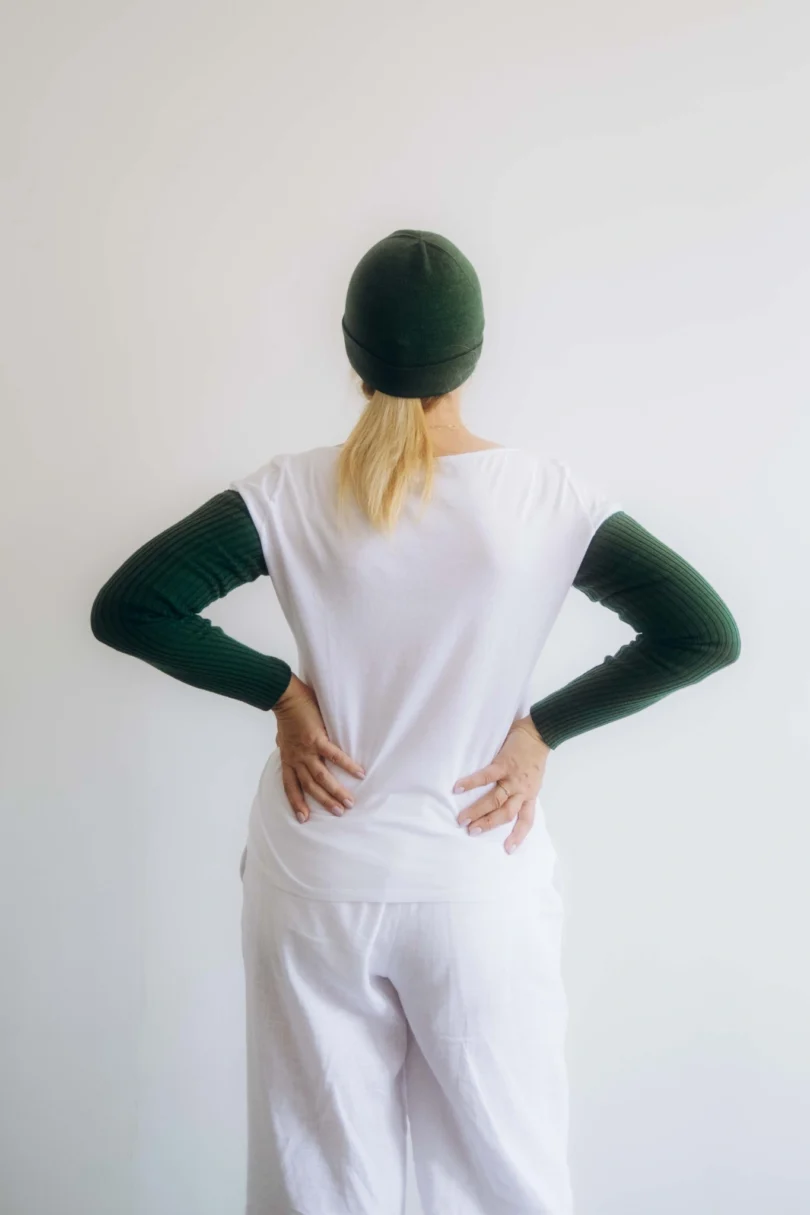 Dámske oblečenie dvojset RAGBBORG tmavozelený – zadný pohľad.