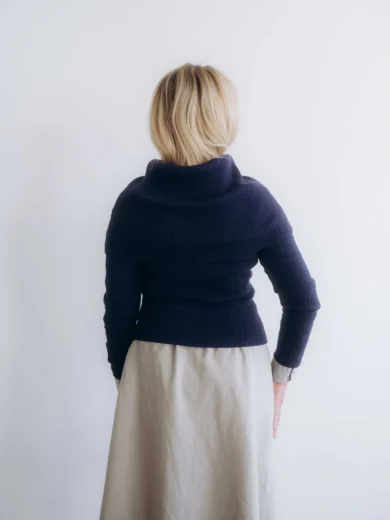 Dámske oblečenie trojset DAKIN TATTJA tmavomodrý – nákrčník, driekovník a rukávniky