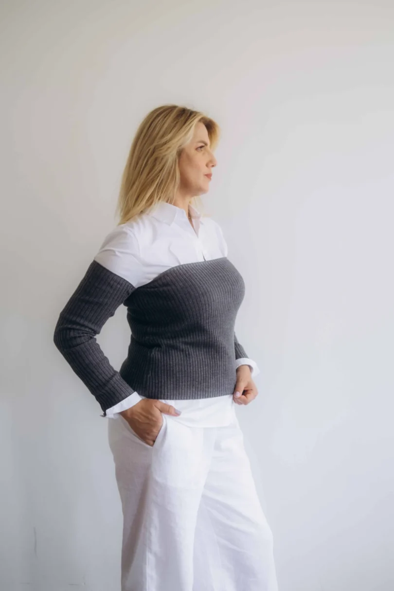 Dvojset SIGHRITH tmavosivý – bočný pohľad