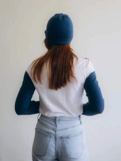 Dámske oblečenie dvojset RAGBBORG tmavotyrkysový – zadný pohľad.